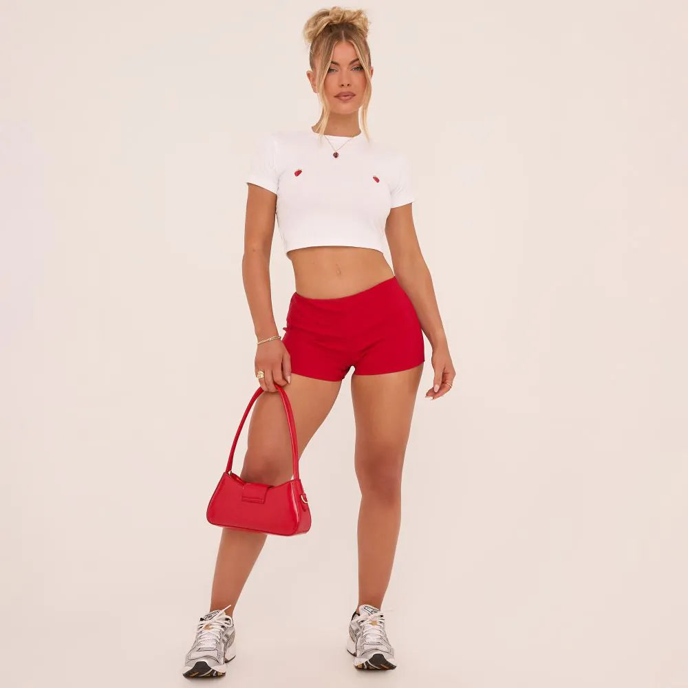 Casuals- Strawberry Crop Top