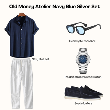 Set blu navy di Old Money Atelier