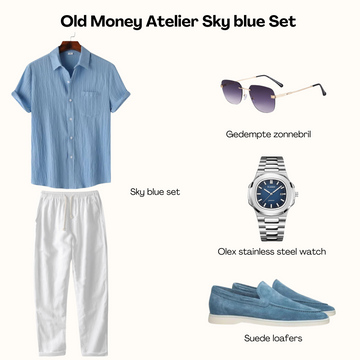 Set blu cielo di Old Money Atelier