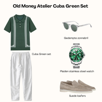 Set verde Cuba di Old Money Atelier